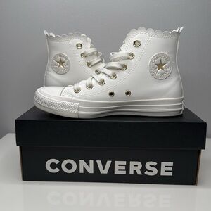 Converse Chuck Taylor All Star Mono White High Top Sneakers Shoes (A03718C)